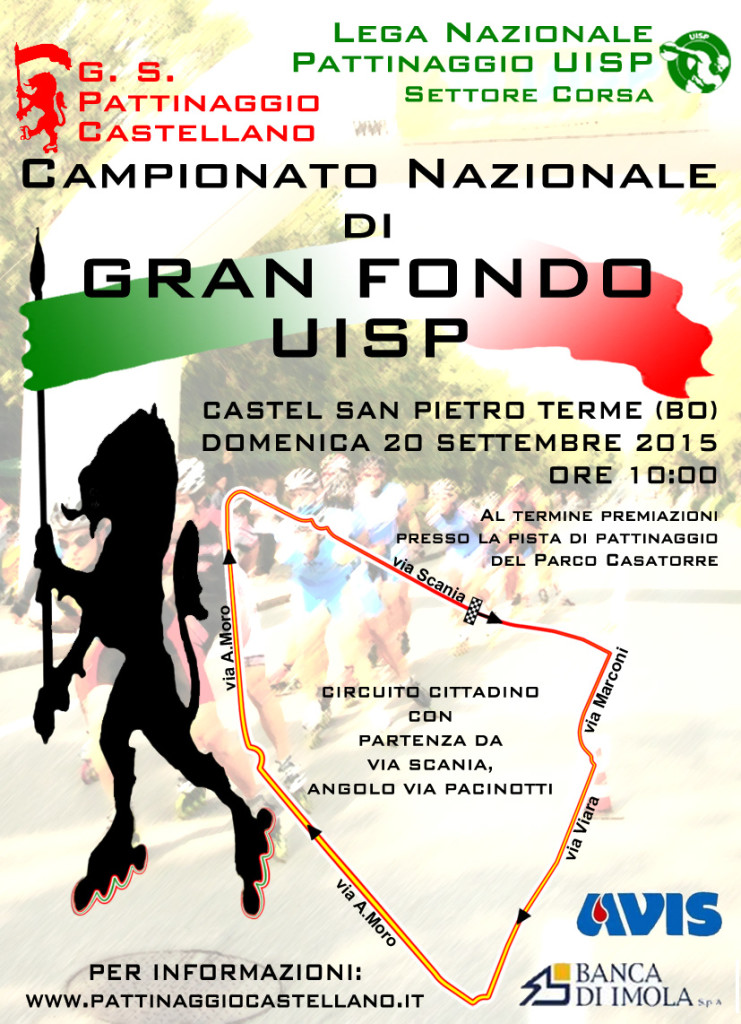 PUBBLICITA' per granfondo 2015 circuito corto